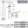 Bristan Hourglass 1 Hole Bath Filler Spares